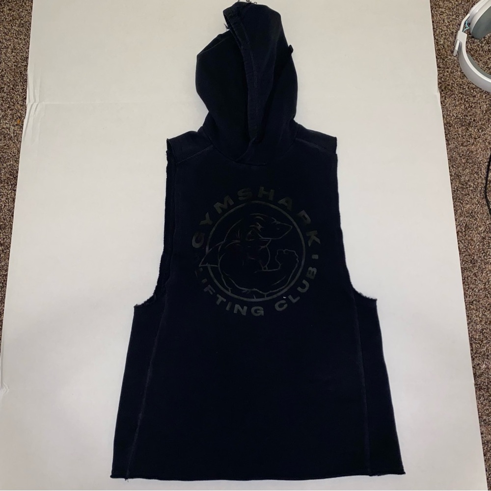 Gymshark Black Sleeveless Hoodie